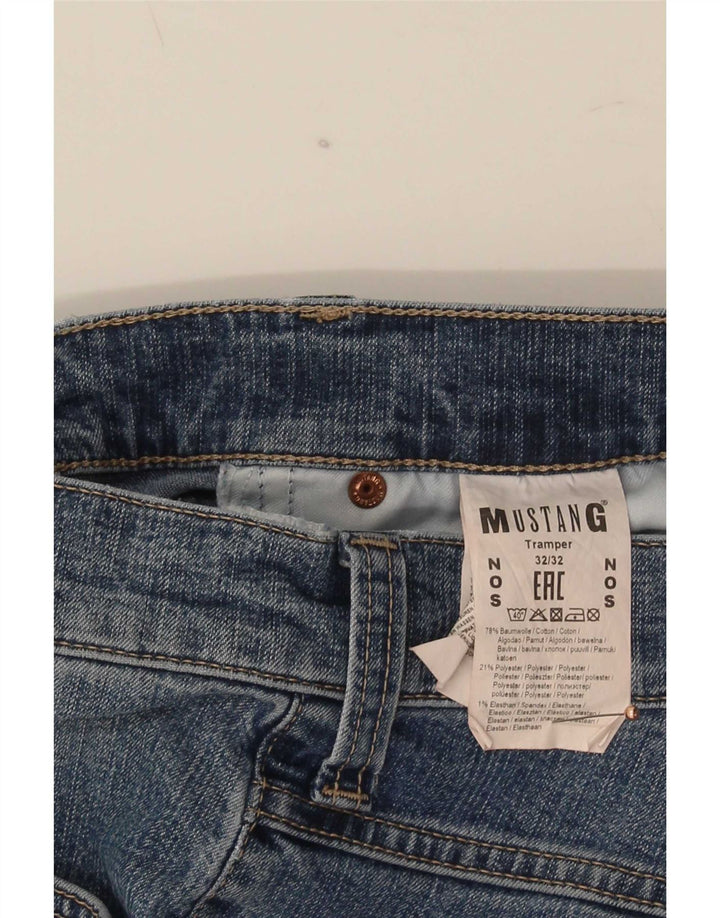 Mustang Jean droit Tramper homme W32 L32 bleu coton
