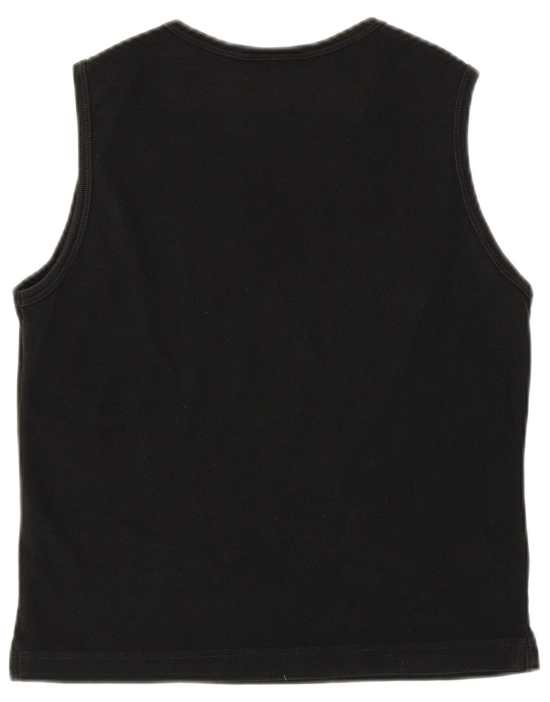 Lacoste Womens Crop Vest Top Taille 42 Grand Noir