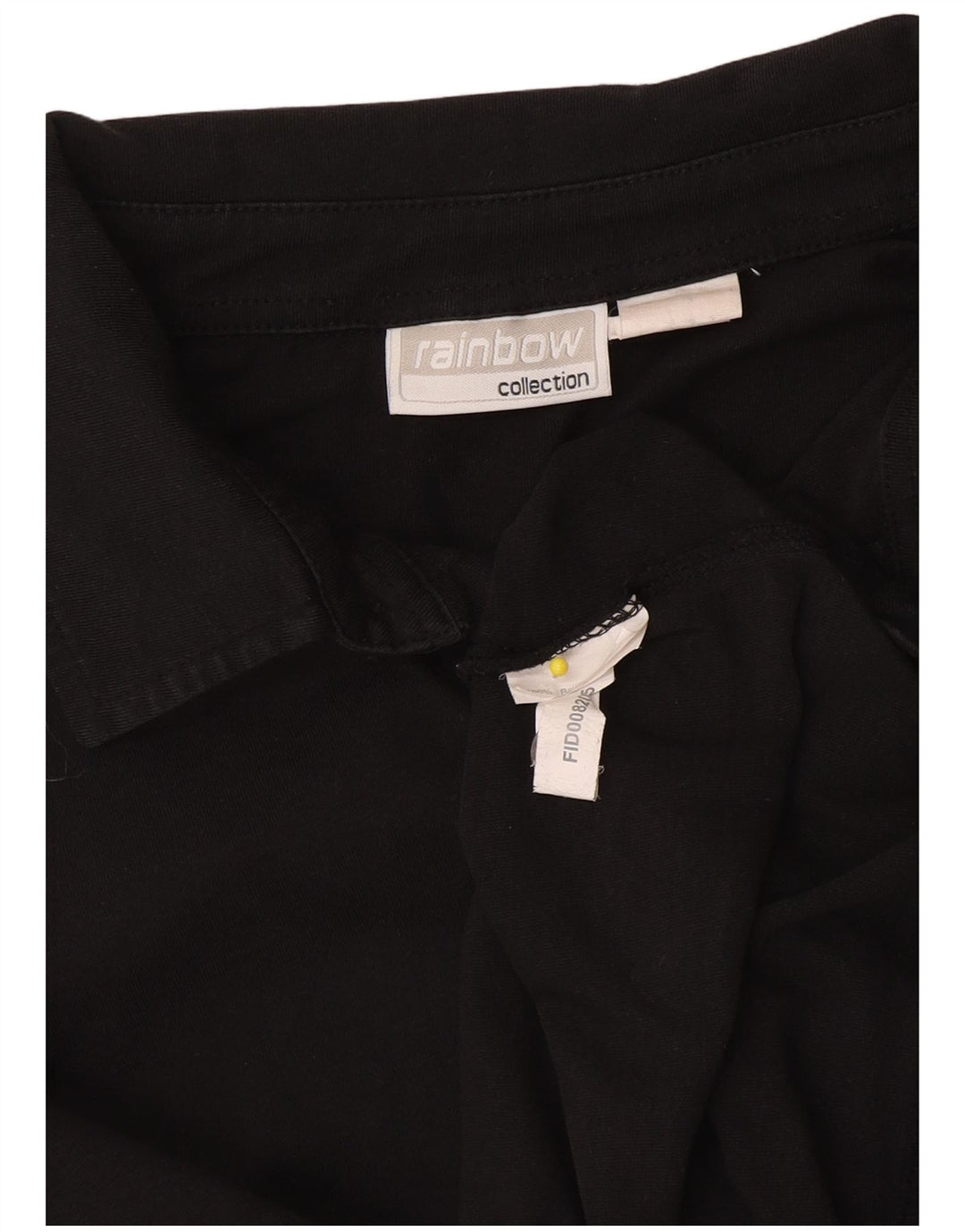 Rainbow Polo Graphique à Manches Longues Homme Noir Moyen Coton