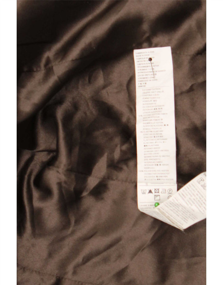 Benetton Veste Bomber Femme IT 46 Large Gris Coton