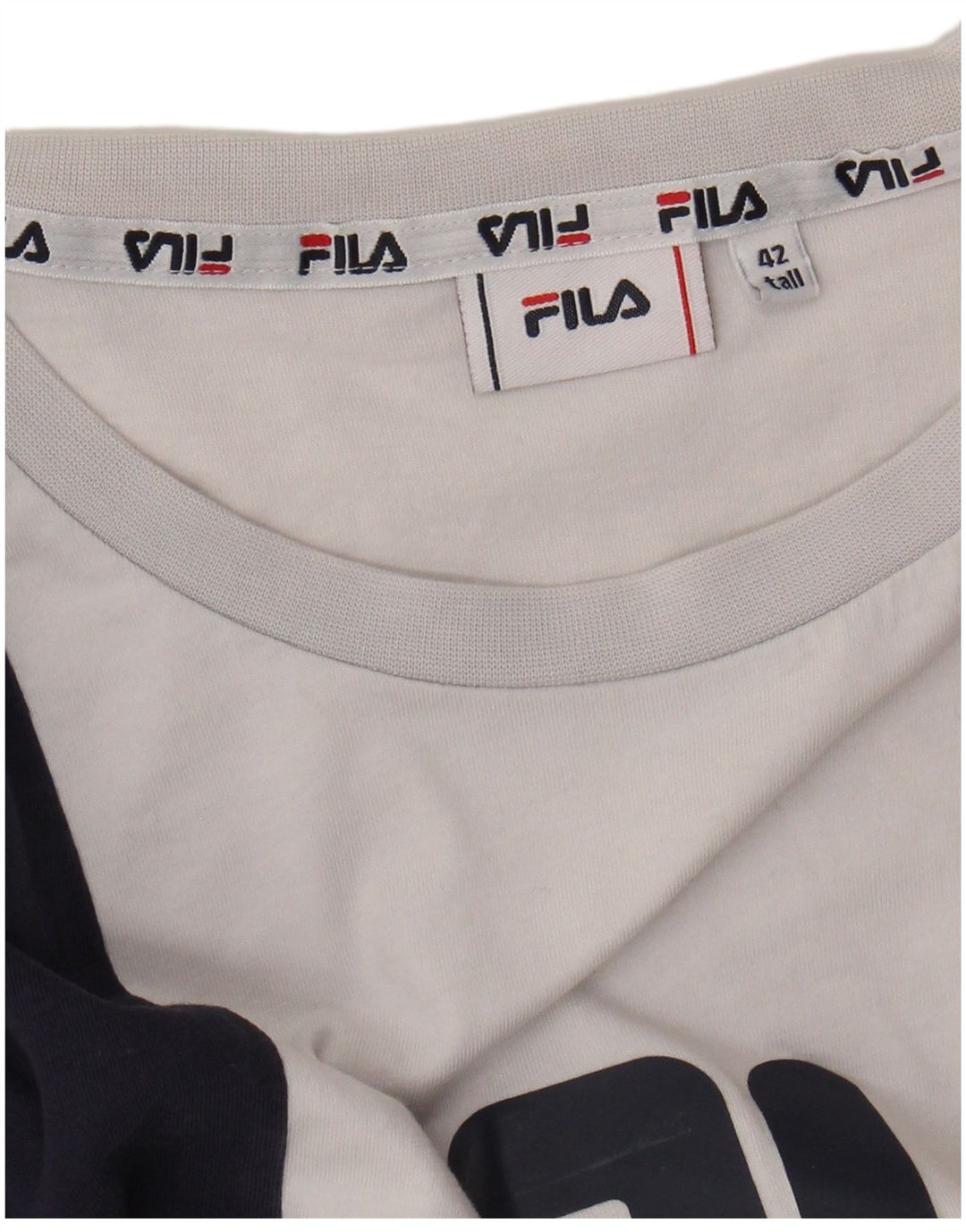 FILA Femme T-Shirt Graphique Top IT 42 Medium Multicolore Colourblock