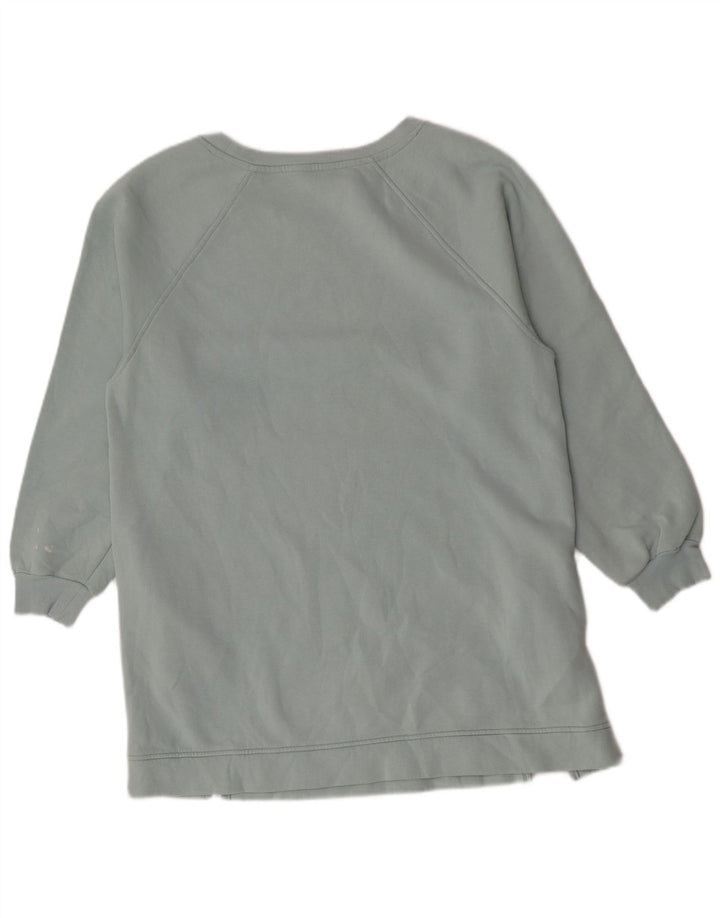 Marks & Spencer Sweat-shirt long pour femme UK 14 Bleu moyen Coton
