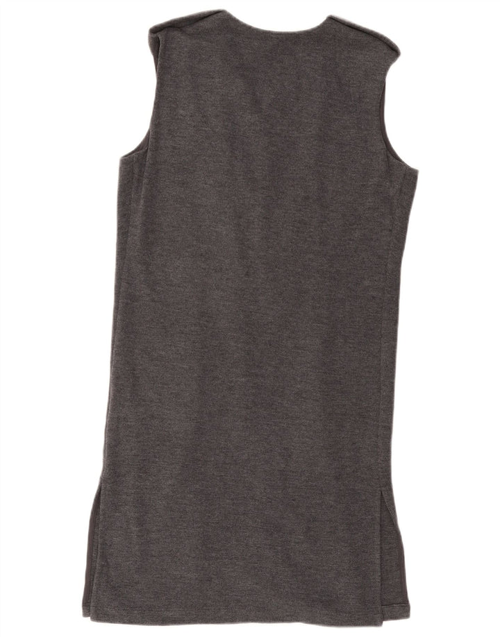 MARKS & SPENCER Pull cardigan sans manches pour femme UK 8 Petit Gris