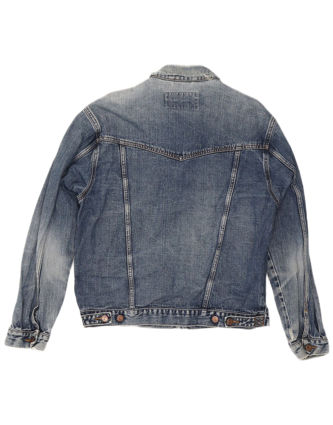 Wrangler Veste en jean pour femme UK 16 Large Bleu Coton