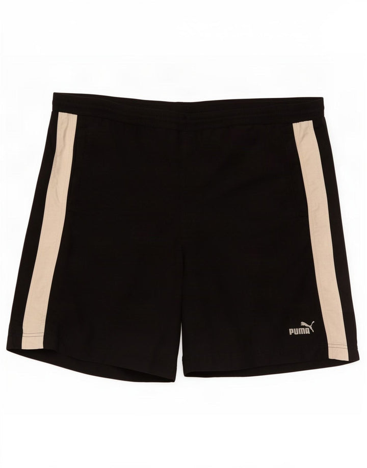 Puma Short de Sport XL Homme Noir Colorblock Polyester