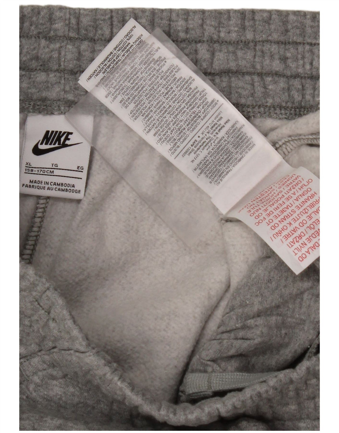 NIKE Pantalon de survêtement cargo pour garçon 13-14 ans XL Gris chiné