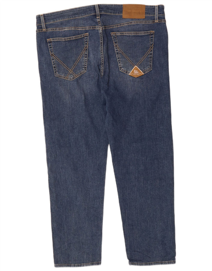 Roy Rogers Jean court fuselé pour homme W40 L26 en coton bleu