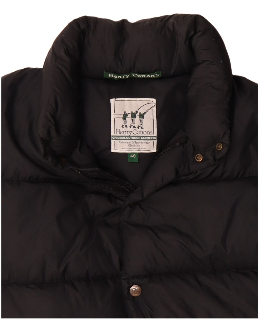 HENRY COTTONS Veste matelassée coupe ample pour homme IT 48 Noir moyen