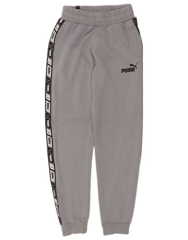 Puma Pantalon de Survêtement Graphique Joggers XS Homme Gris Colorblock Cotton