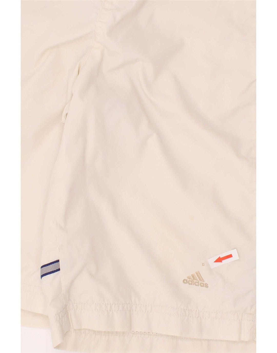 Adidas Short de Bain Garçon 13-14 ans Blanc Rayé Polyester