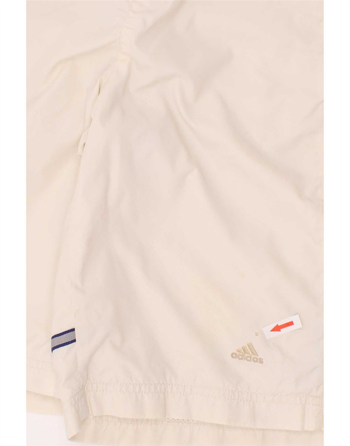 Adidas Short de Bain Garçon 13-14 ans Blanc Rayé Polyester