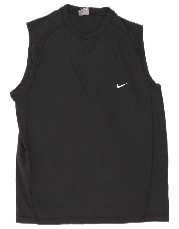 Nike T-Shirt Homme Noir Moyen Coton