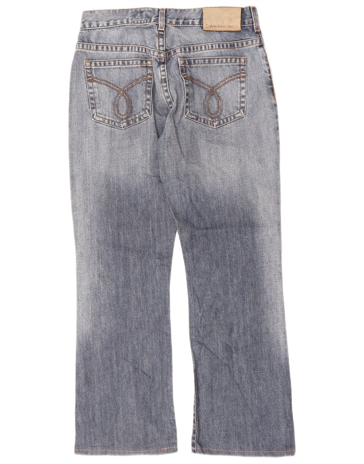 CALVIN KLEIN Jean Bootcut Homme W29 L27 Bleu Coton