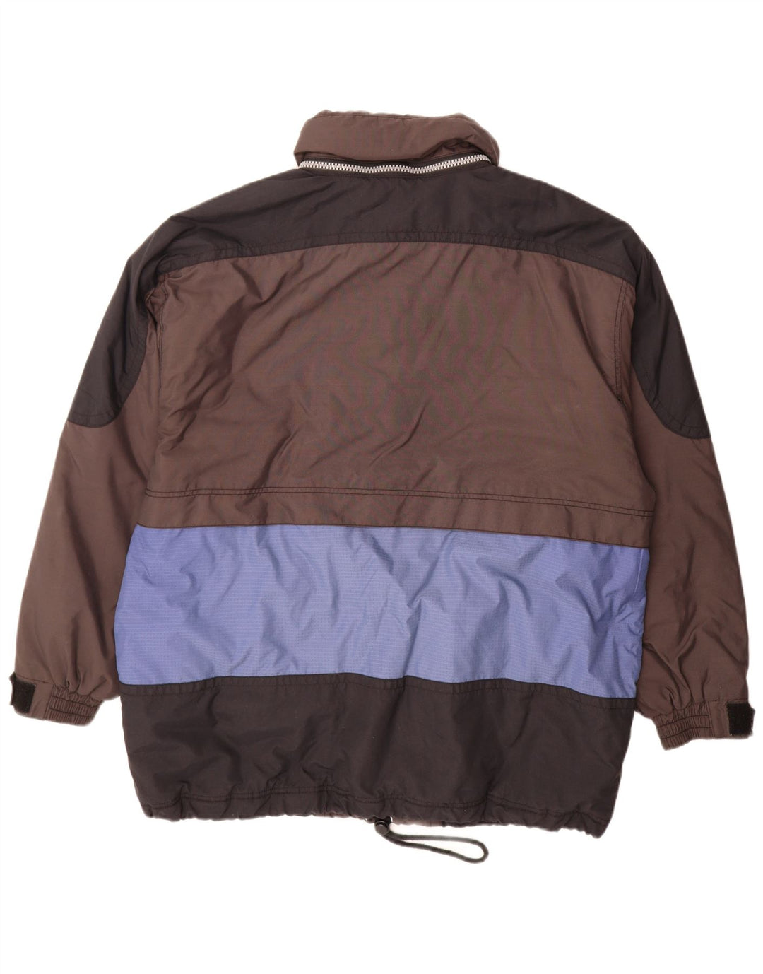 C&A Veste de ski à capuche Rodeo pour homme UK 44 2XL Marron Colorblock Nylon