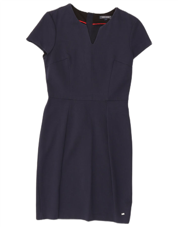 Tommy Hilfiger Robe fourreau pour femme US 4 Small Bleu marine Viscose