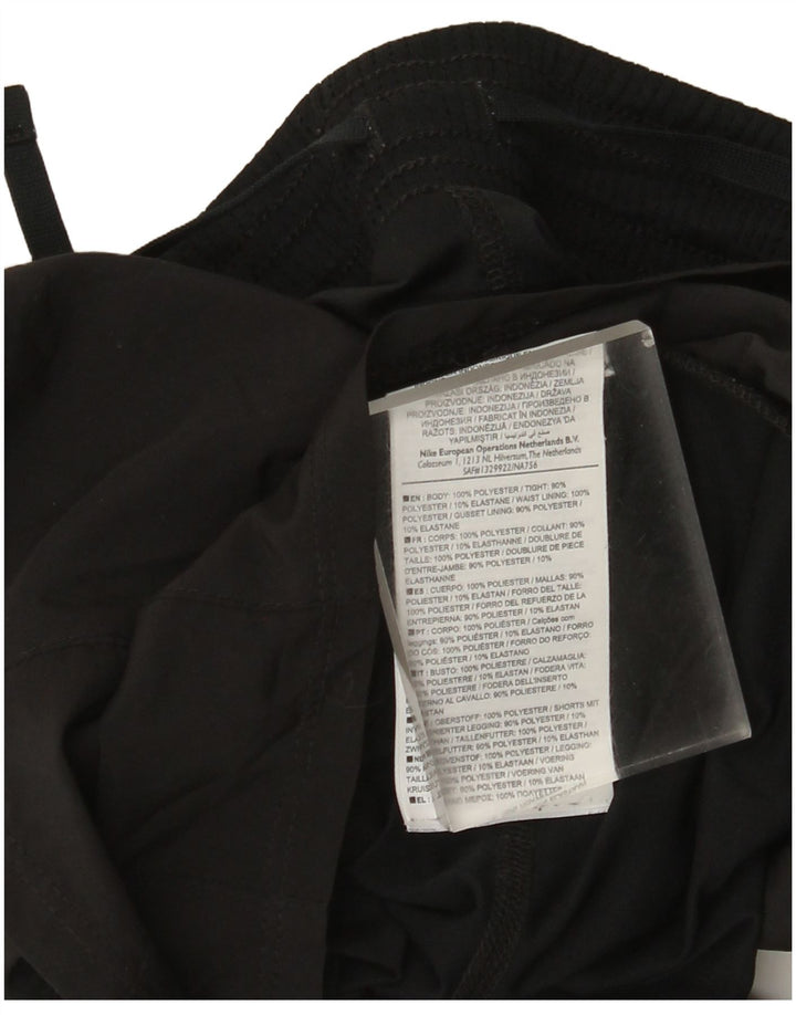Nike Short de sport Dri Fit pour femme UK 10 Petit Noir Polyester