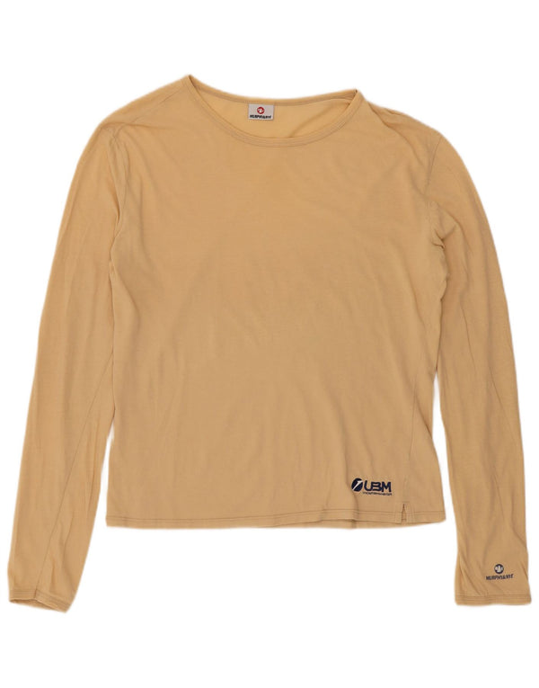 Murphy & Nye Haut à manches longues pour femme UK 18 XL Beige Coton