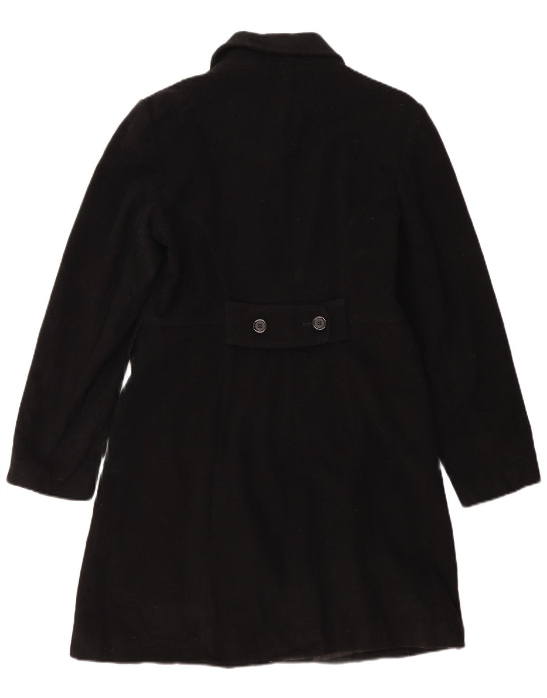 Zara Femme Pardessus EU 40 Laine Noir Moyen