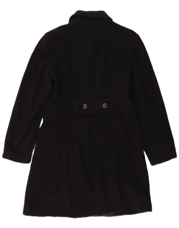 Zara Femme Pardessus EU 40 Laine Noir Moyen