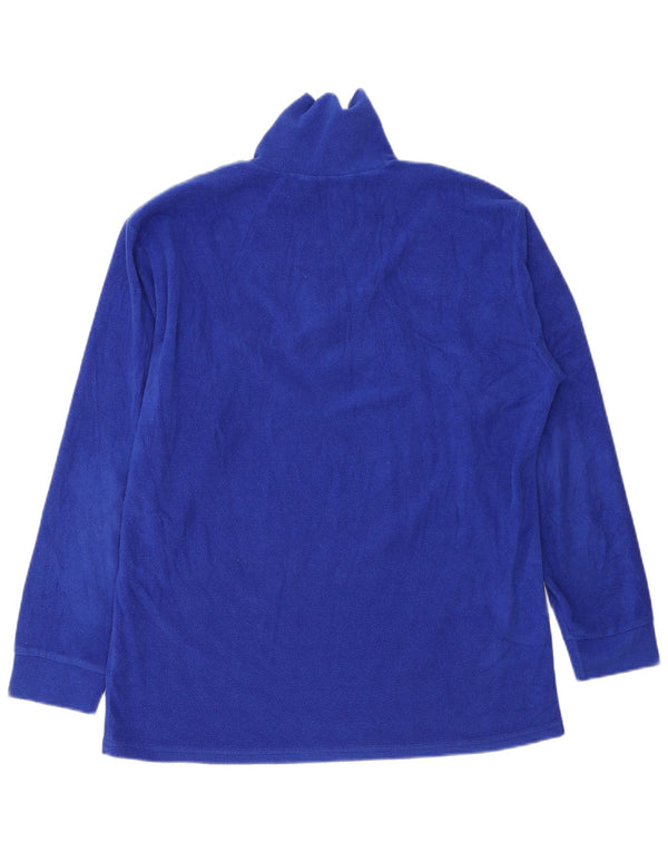 Fila Pull polaire à col zippé pour homme IT 56 XL Bleu Polyester