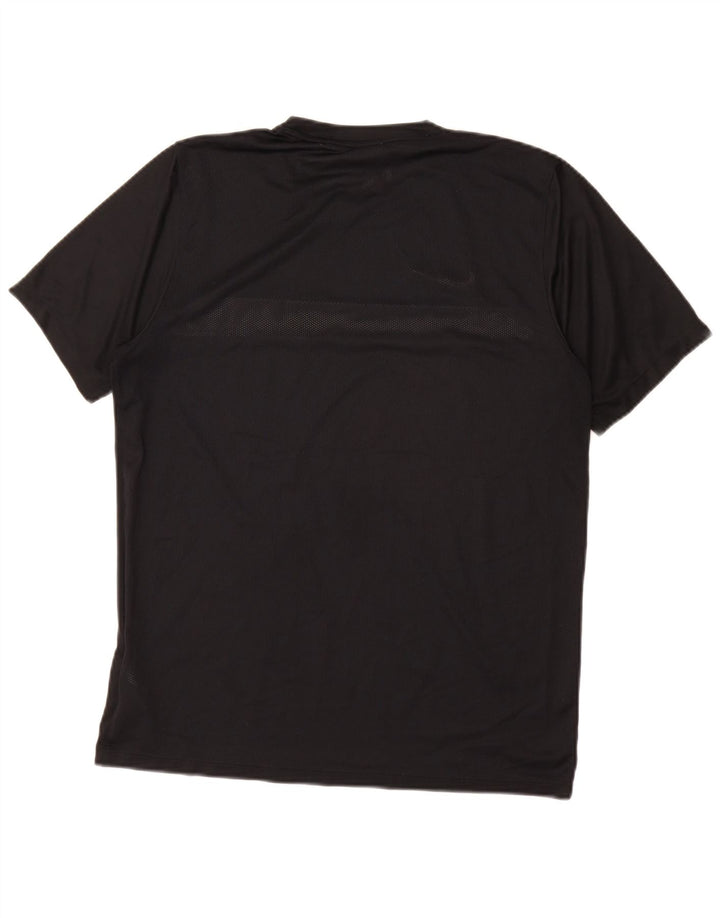 NIKE Hommes Dri Fit T-Shirt Haut Grand Noir Polyester