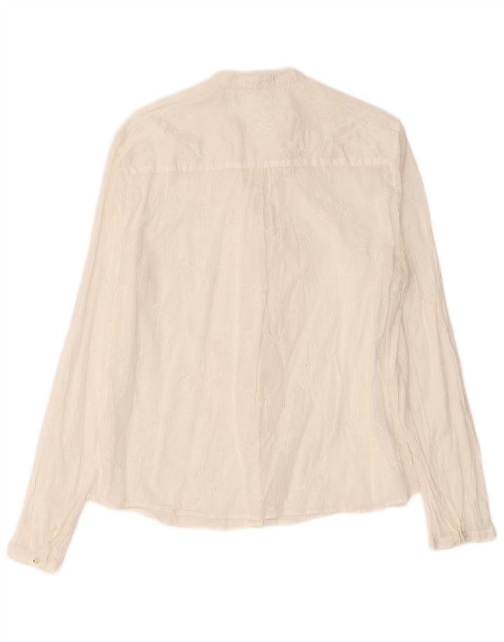 Massimo Dutti Chemise Femme EU 44 XL Blanc Cassé Floral