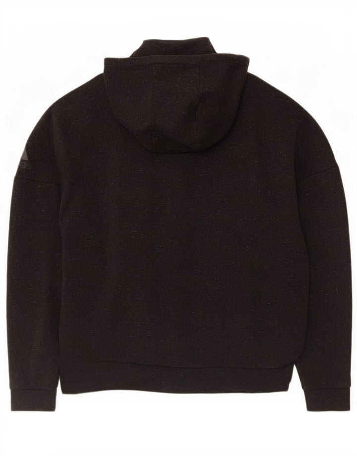 Adidas Pull à capuche zippé pour homme Gris moyen moucheté