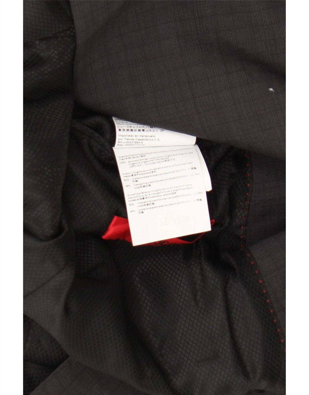 Hugo Boss Veste blazer à 2 boutons pour homme EU 52 XL Gris laine vierge