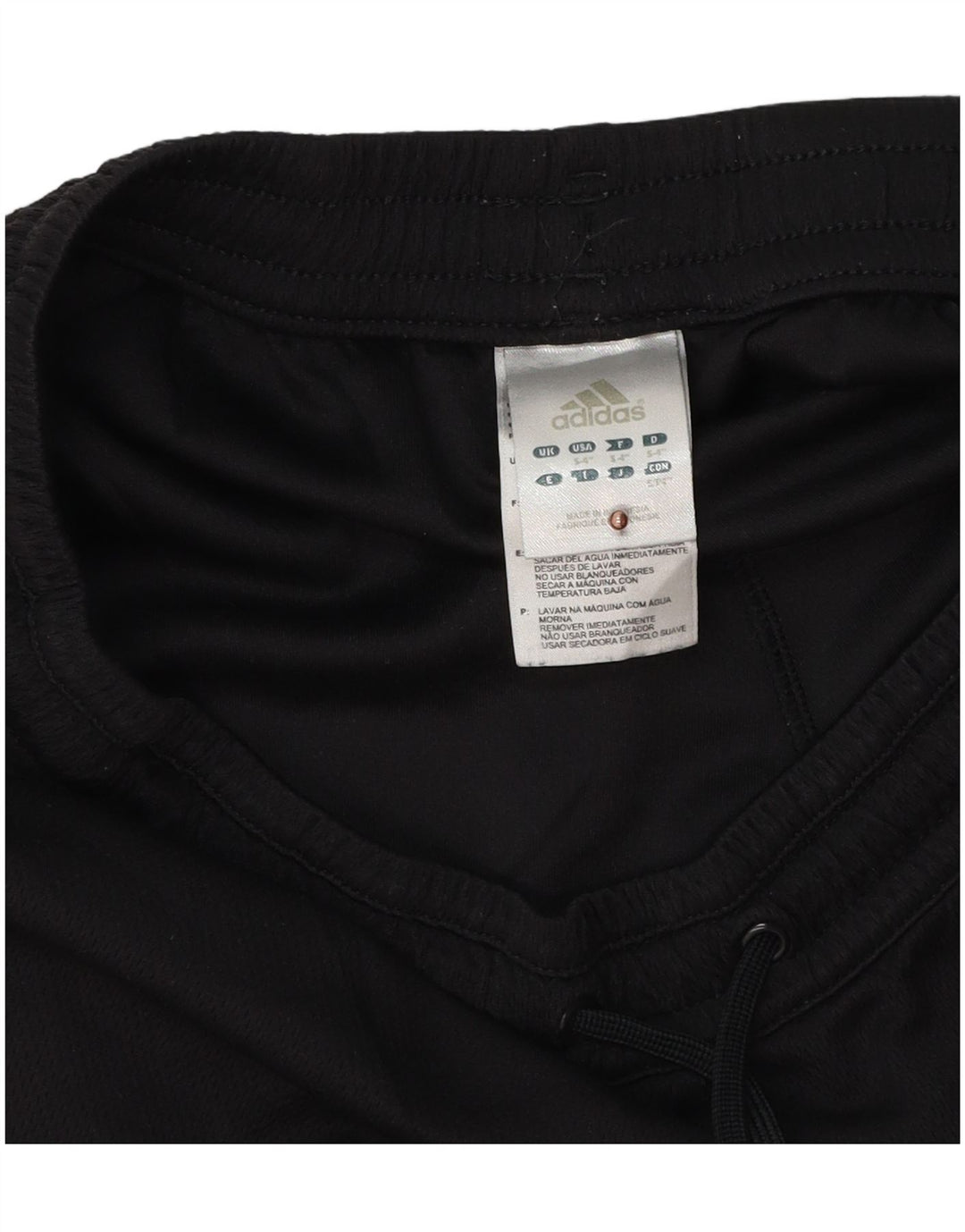 ADIDAS Short de sport pour femme UK 10 Petit Noir Polyester