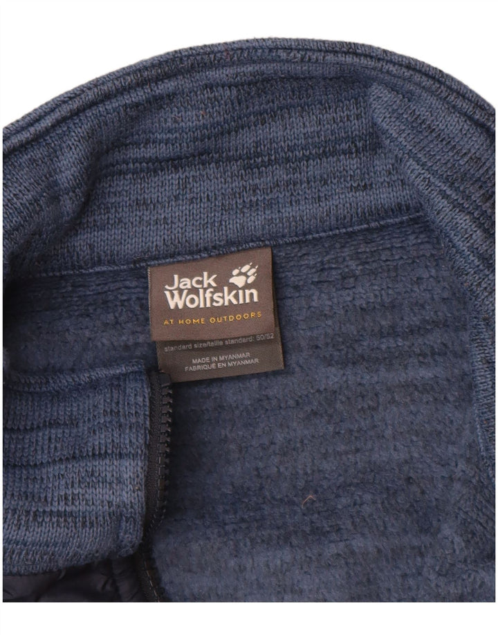 JACK WOLFSKIN Veste de survêtement pour homme UK 40/42 Large Bleu Colourblock