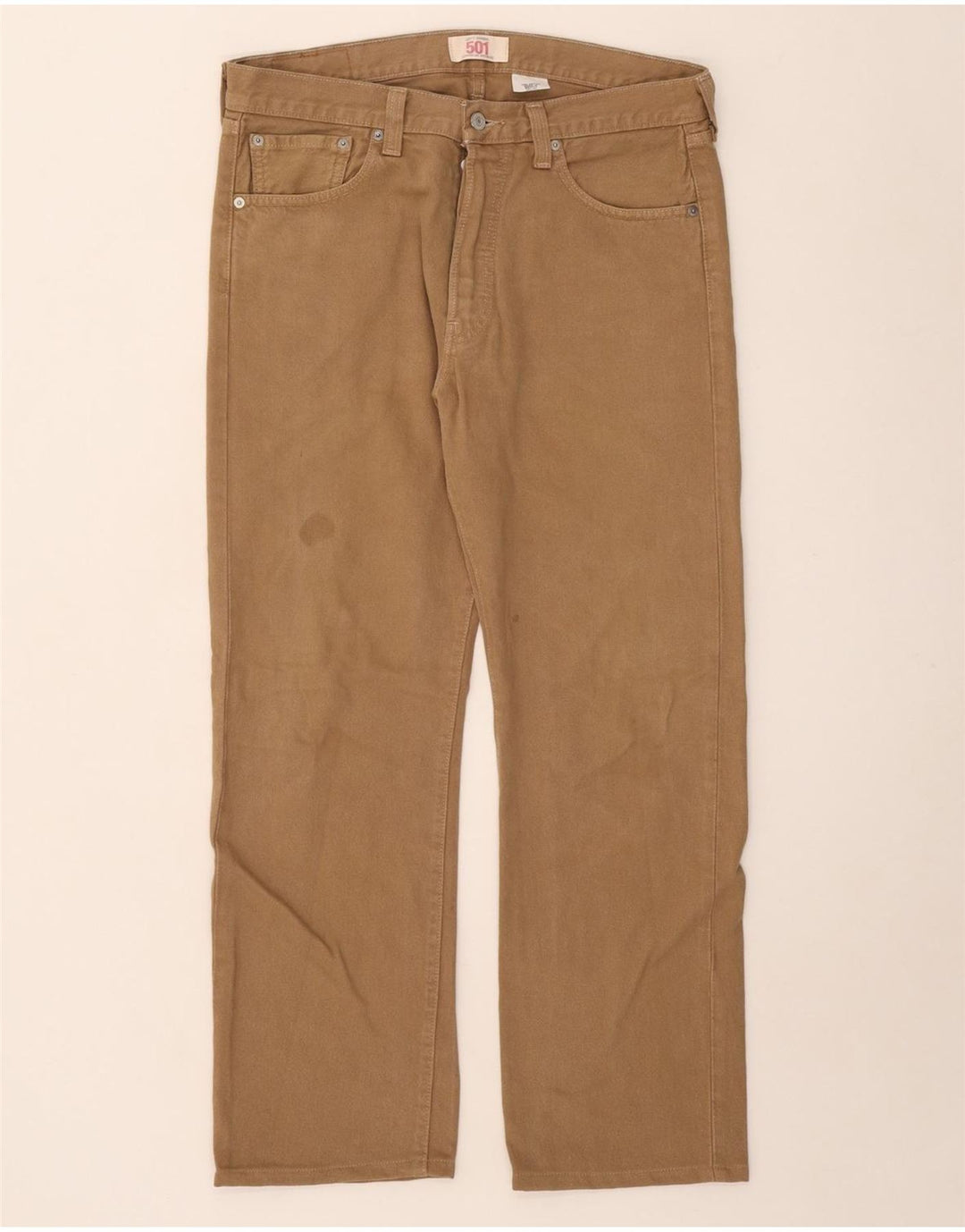 Levi's Jean Droit 501 Homme Beige W33 L30 Coton