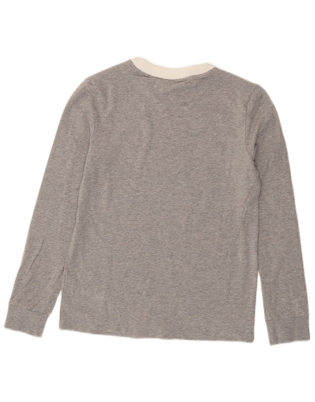 ADIDAS Haut à manches longues pour femme UK 8 Petit coton moucheté gris