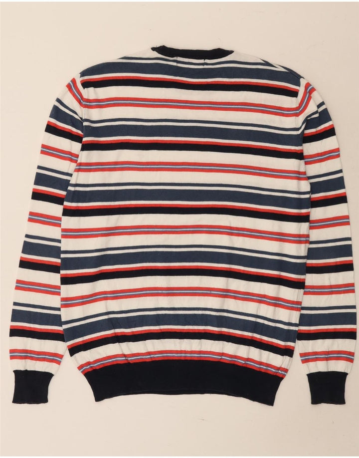 Marlboro Classics Pull ras du cou pour homme, grandes rayures multicolores