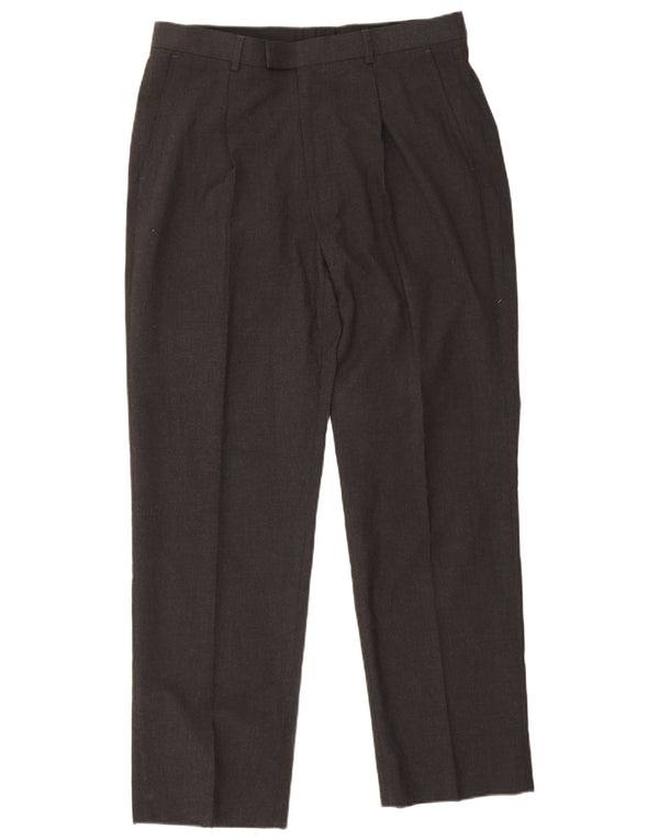 Marks & Spencer Pantalon de costume pour homme W34 L31 Gris Polyester