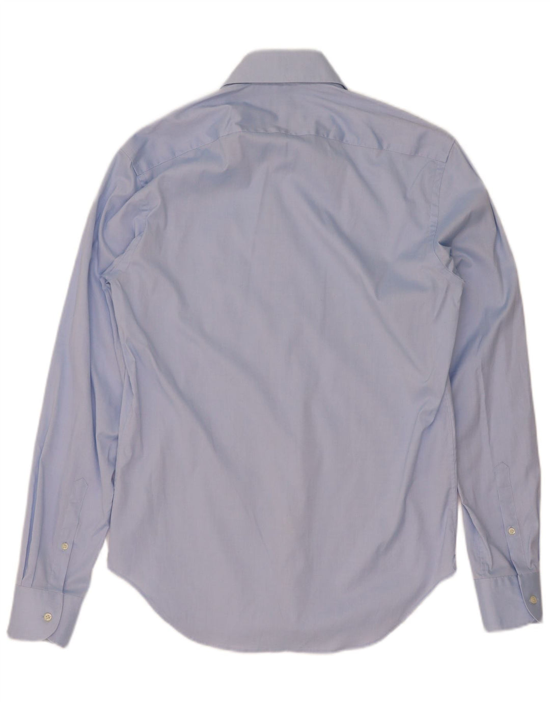 Boggi Chemise coupe personnalisée pour homme Taille 39 Coton bleu moyen