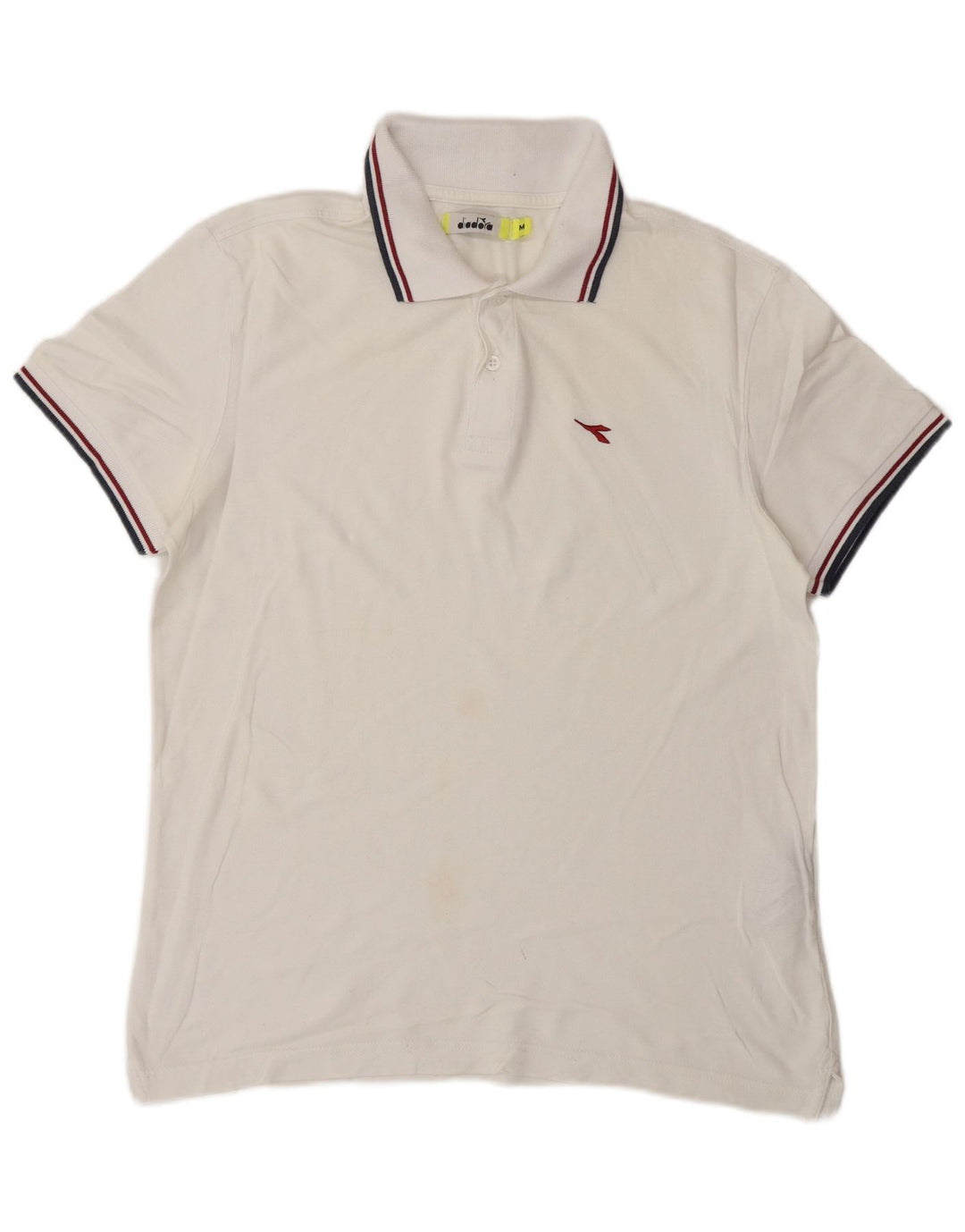 DIADORA Polo Homme Blanc Moyen Coton