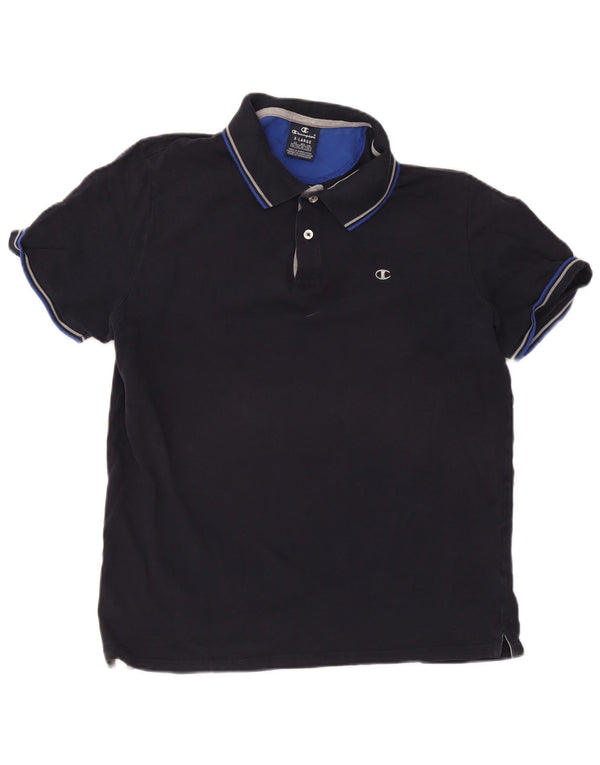 Champion Polo Homme XL Bleu Marine Coton