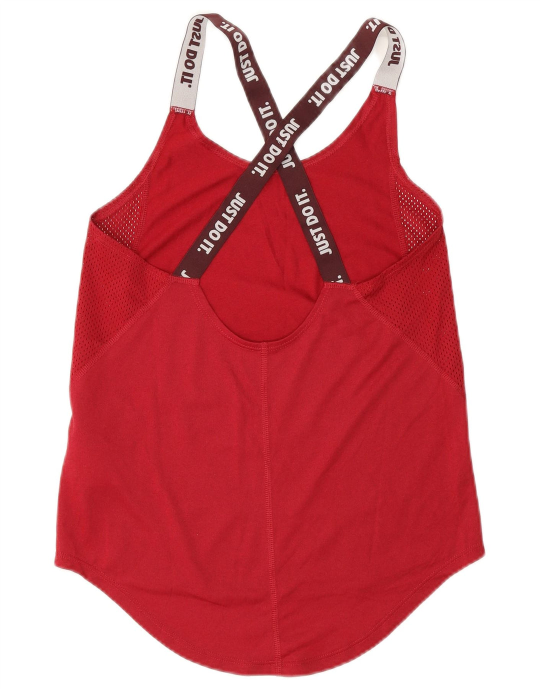 Nike Womens Dri Fit Graphic Débardeur UK 6 XS Rouge Polyester