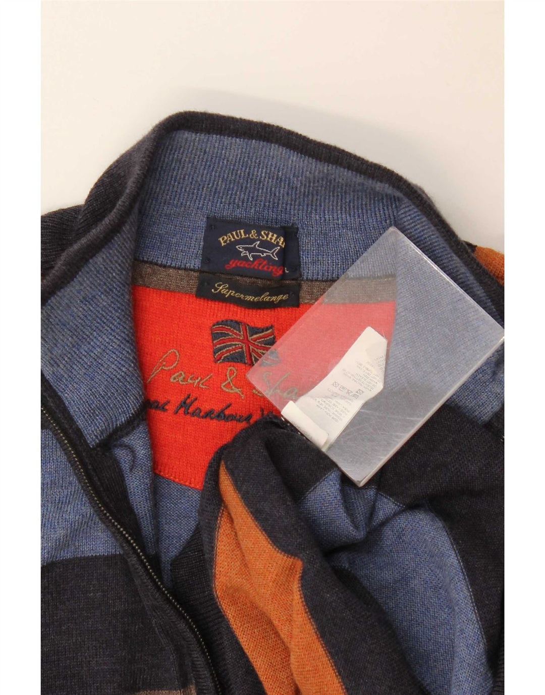 Paul & Shark Pull Yachting Zip Neck Jumper Homme Multicolore