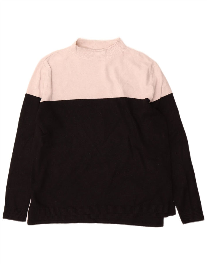 Marks & Spencer Pull col roulé pour femme UK 12 Noir moyen