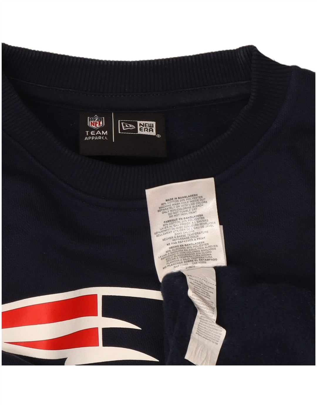 New Era Sweat-Shirt New England Patriots Homme Bleu Marine Moyen