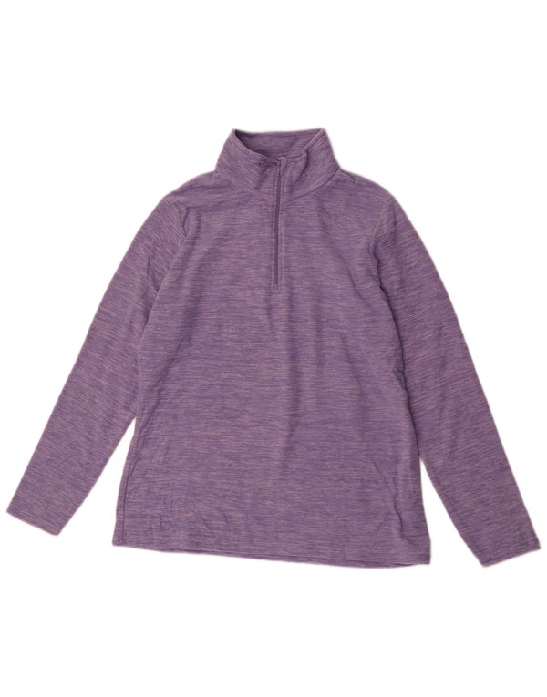 Mountain Warehouse Pull polaire à col zippé pour femme UK 16 Large Violet moucheté