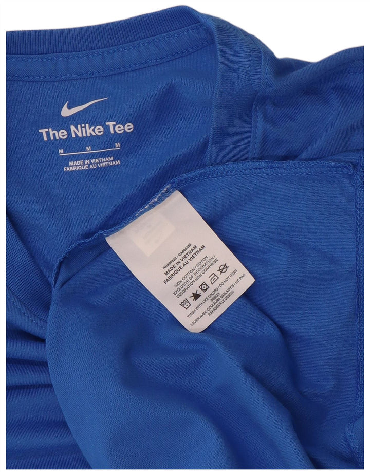 Nike Haut graphique à manches longues en coton bleu moyen pour homme