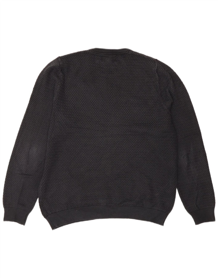 Marks & Spencer Pull à col rond coupe classique pour homme Noir Taille L