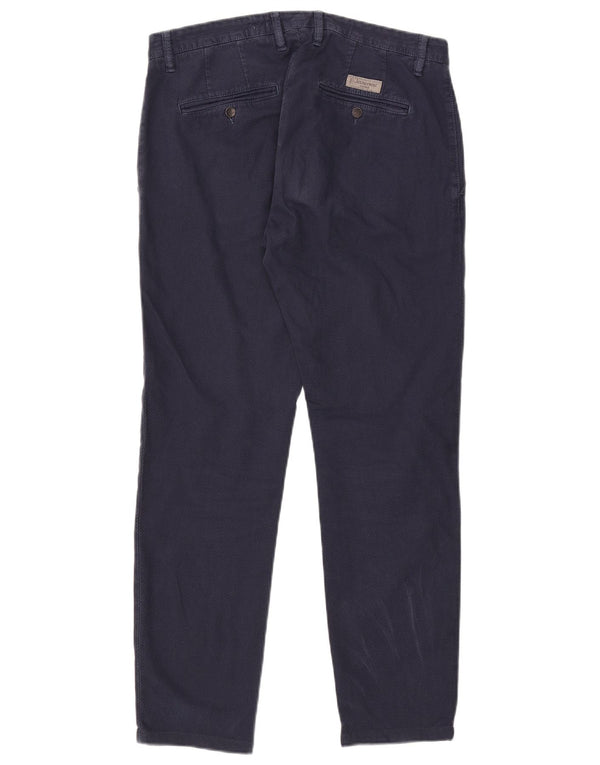 Jeckerson Pantalon Chino Slim Homme W31 L29 Bleu Marine Coton