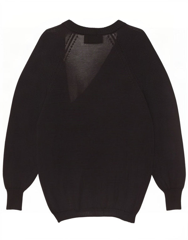 Gianfrediani Pull cardigan long pour femme UK 14 Viscose noir moyen