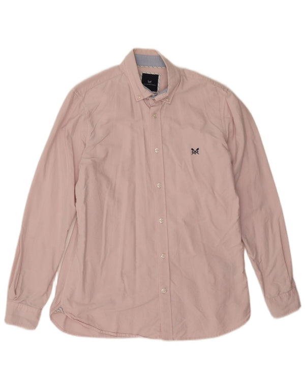 Crew Clothing Chemise Slim Fit Homme Rose Moyen Coton