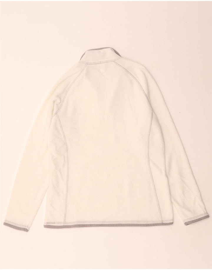 Mountain Warehouse Pull polaire à col zippé pour femme UK 12 Medium Blanc