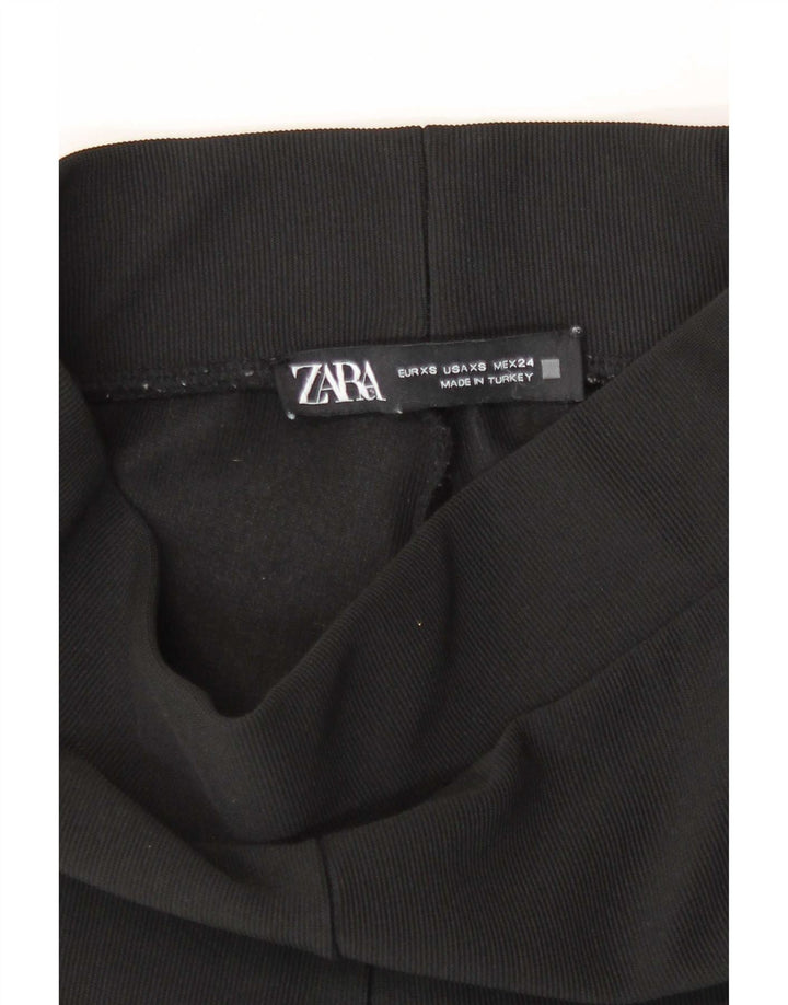 Zara Legging évasé pour femme UK 4 XS Noir