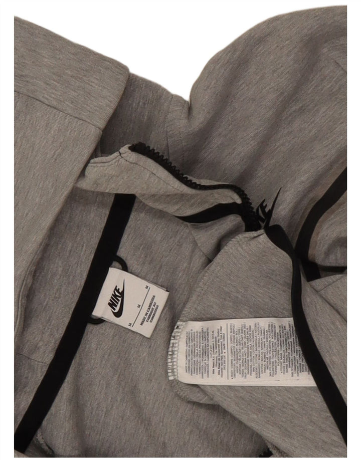 Nike Sweat à capuche zippé en coton moucheté gris moyen pour homme